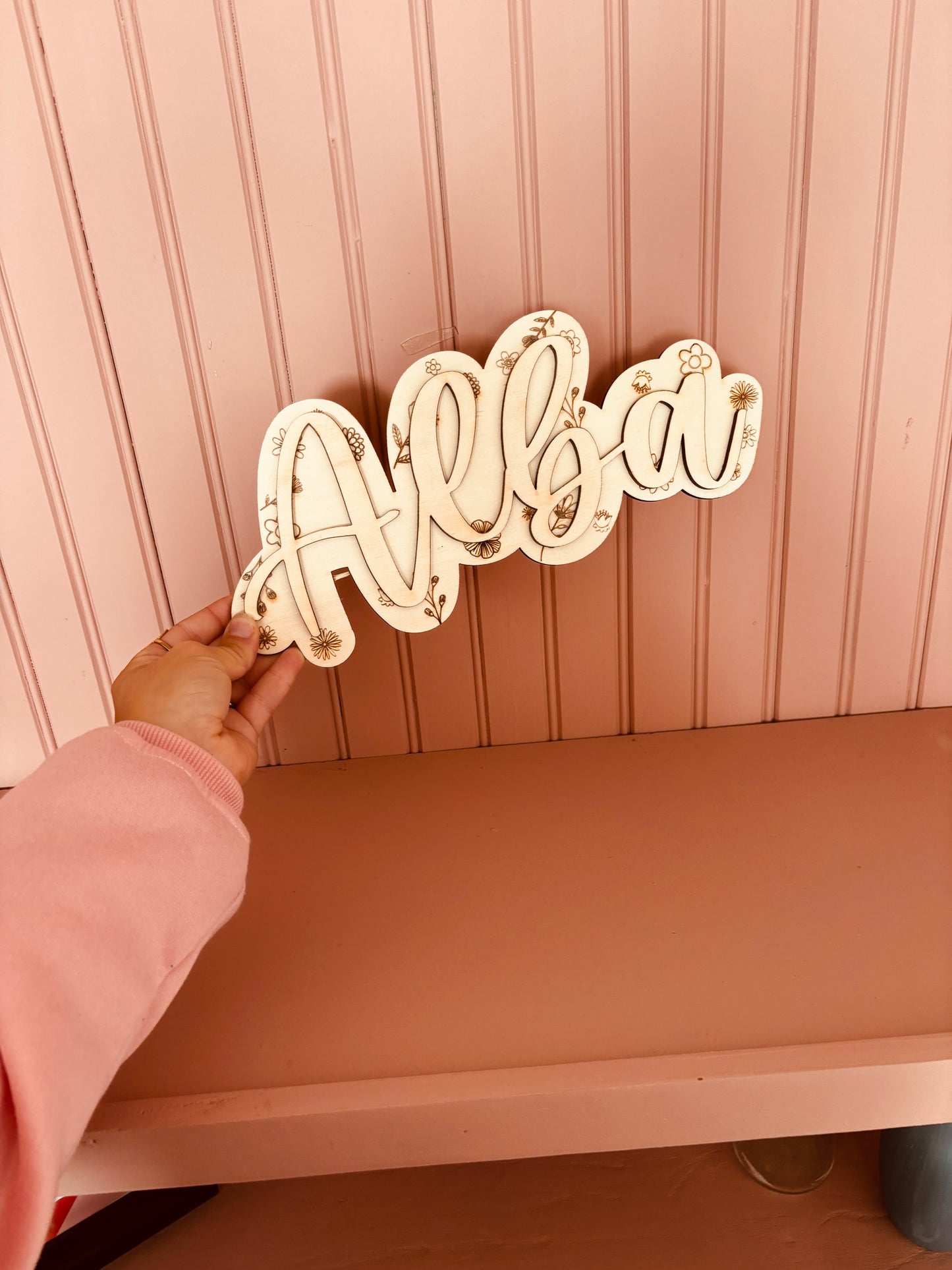 PRÉNOM AVEC MOTIFS - PERSONNALISABLE