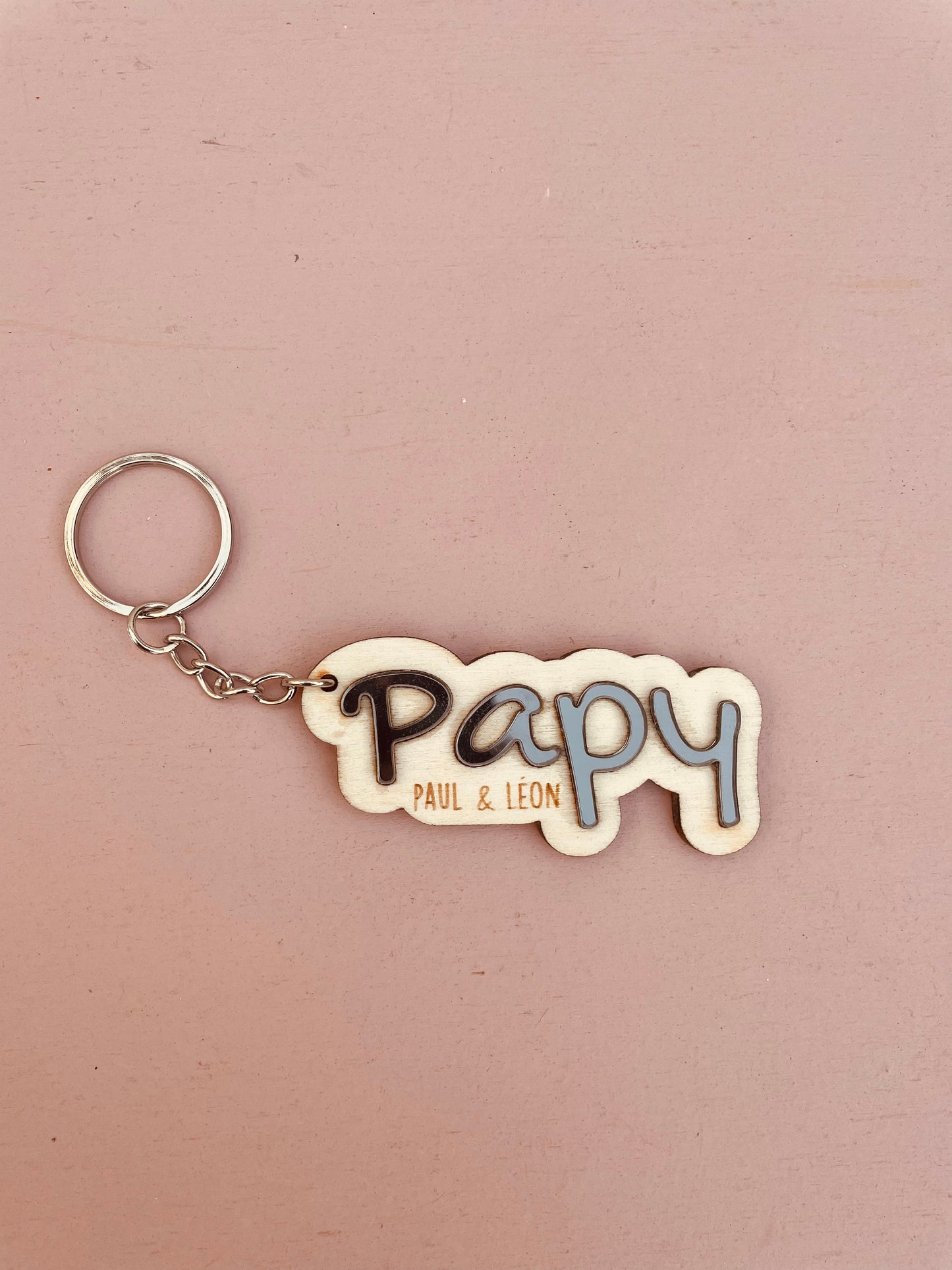 PORTE-CLÉS ACRYLIQUE PAPY