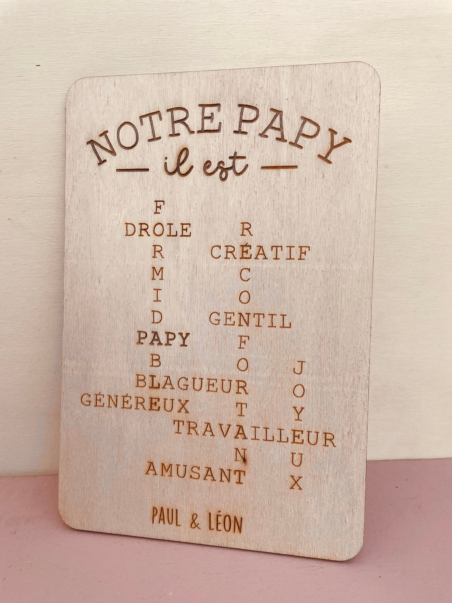 MOTS MÊLÉS - NOTRE PAPY