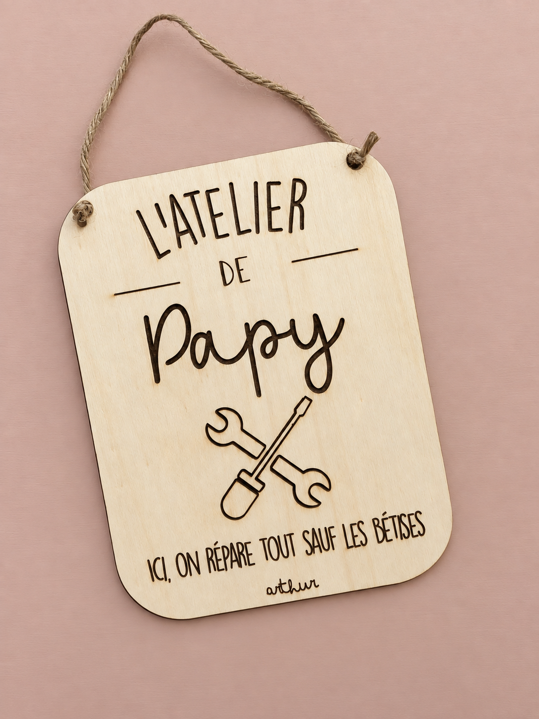 PANCARTE - ATELIER DE PAPY
