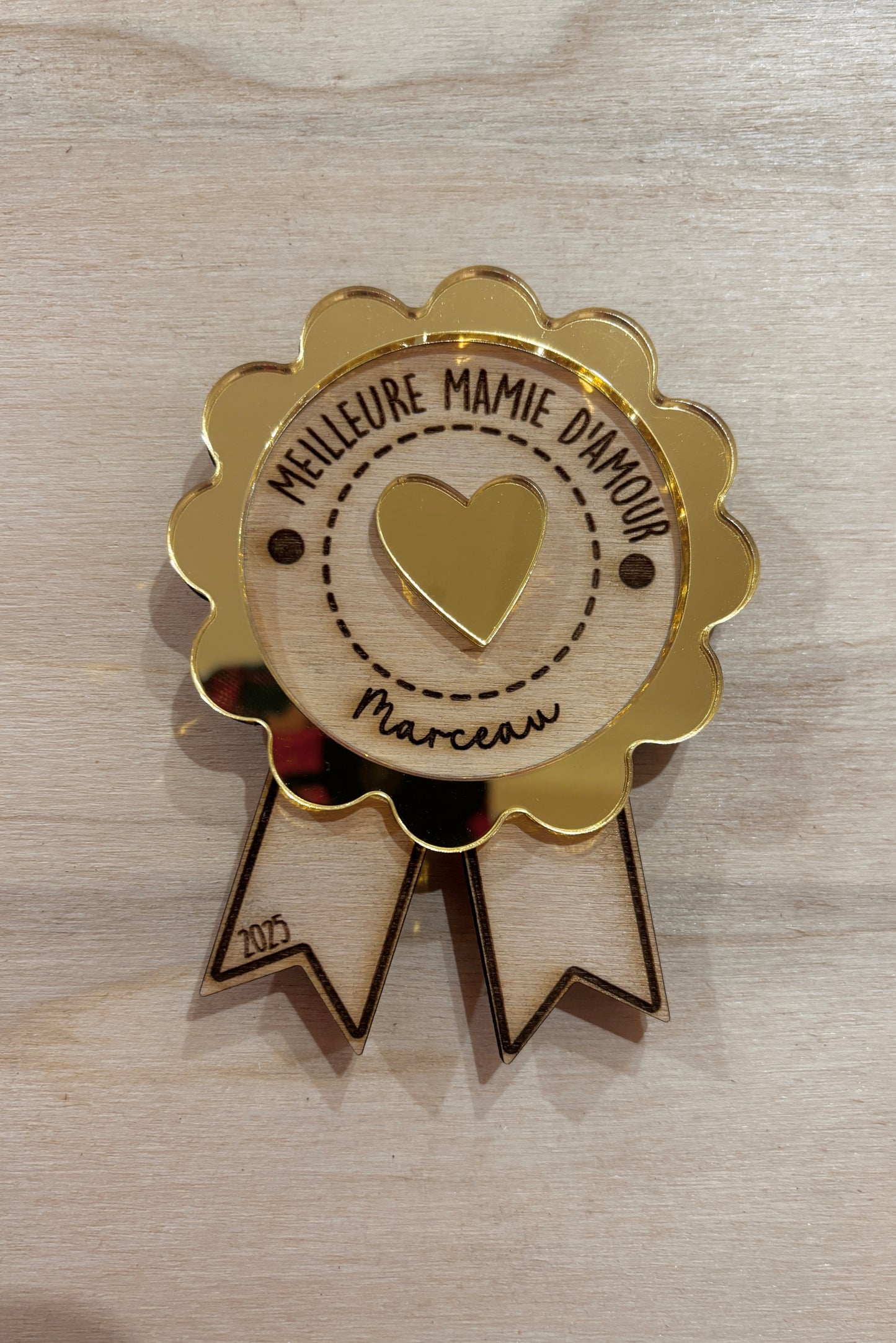 MAGNET MÉDAILLE MAMAN-MAMIE