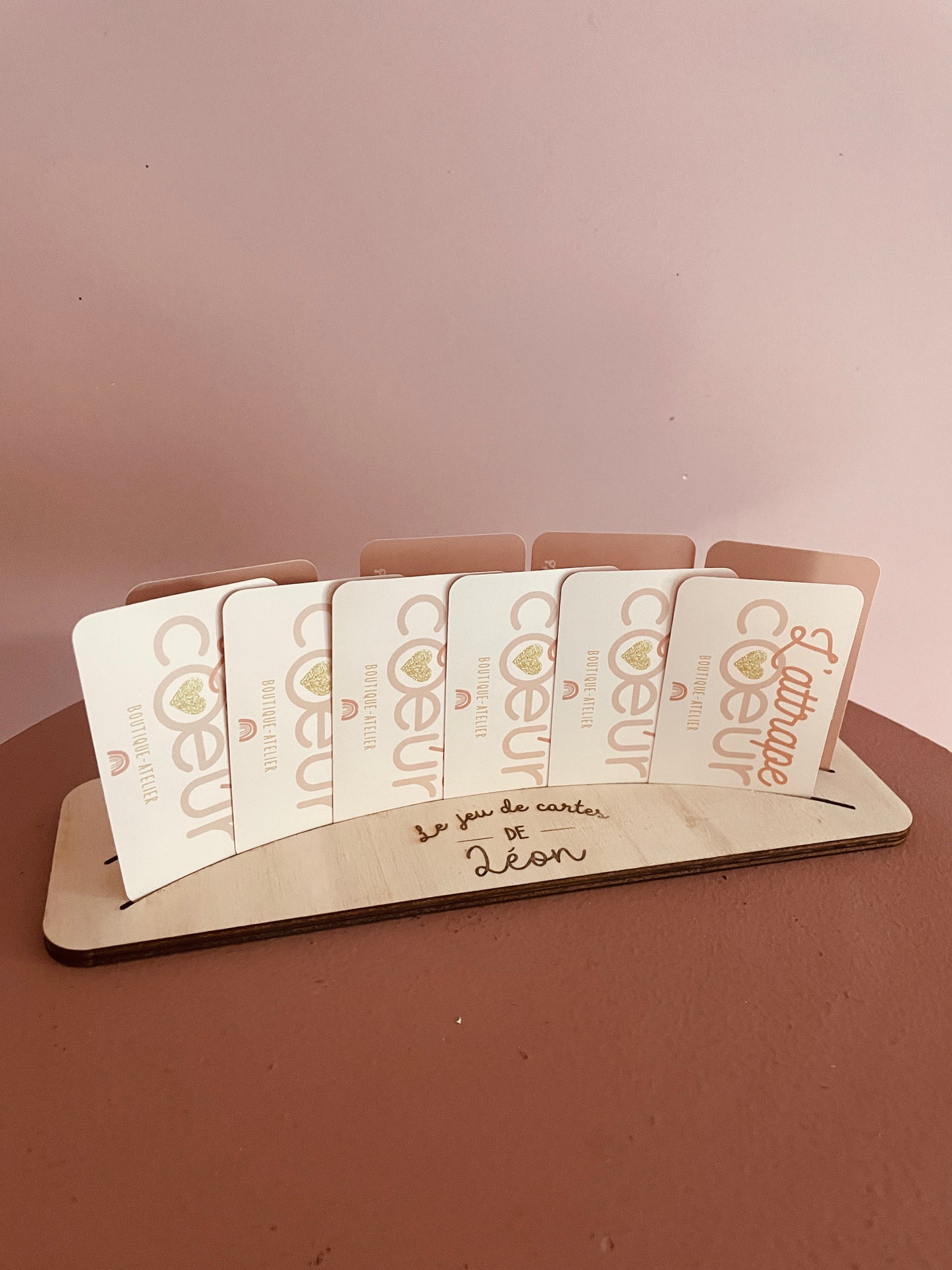 PORTE CARTES-SUPPORT CARTES JEU PERSONNALISE