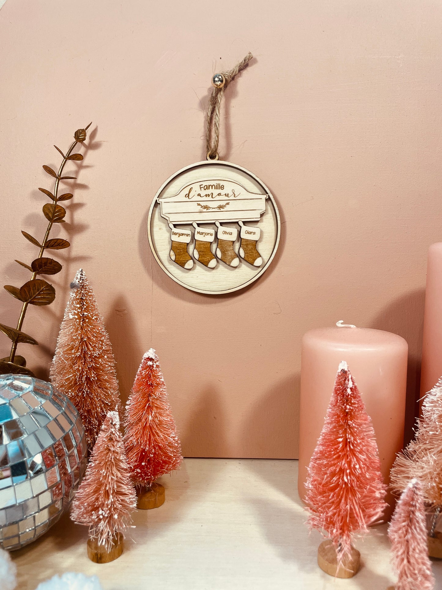 BOULE DE NOËL - FAMILLE - PERSONNALISABLE (divers modèles)