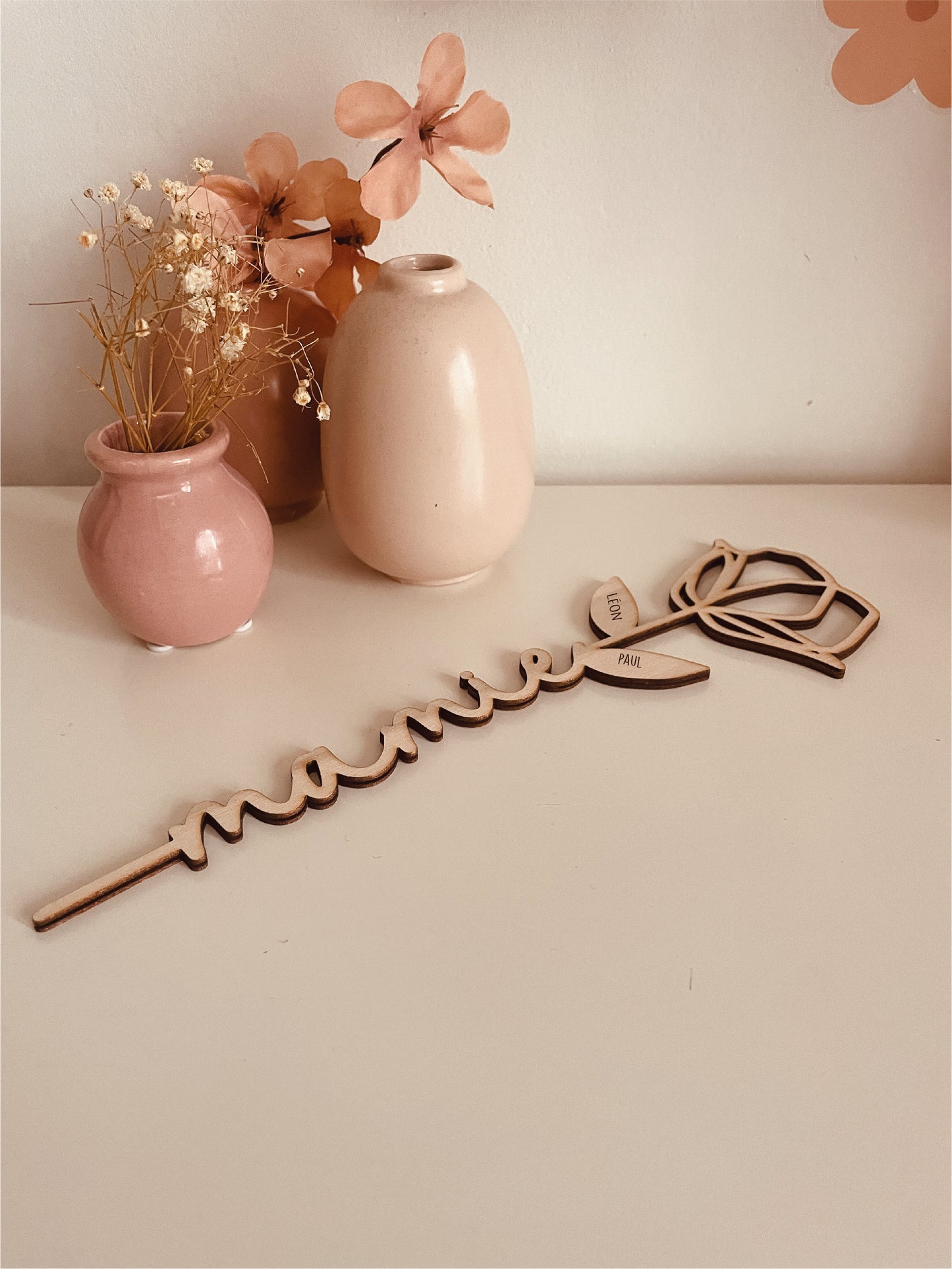 FLEURS A MESSAGE - PERSONNALISABLE