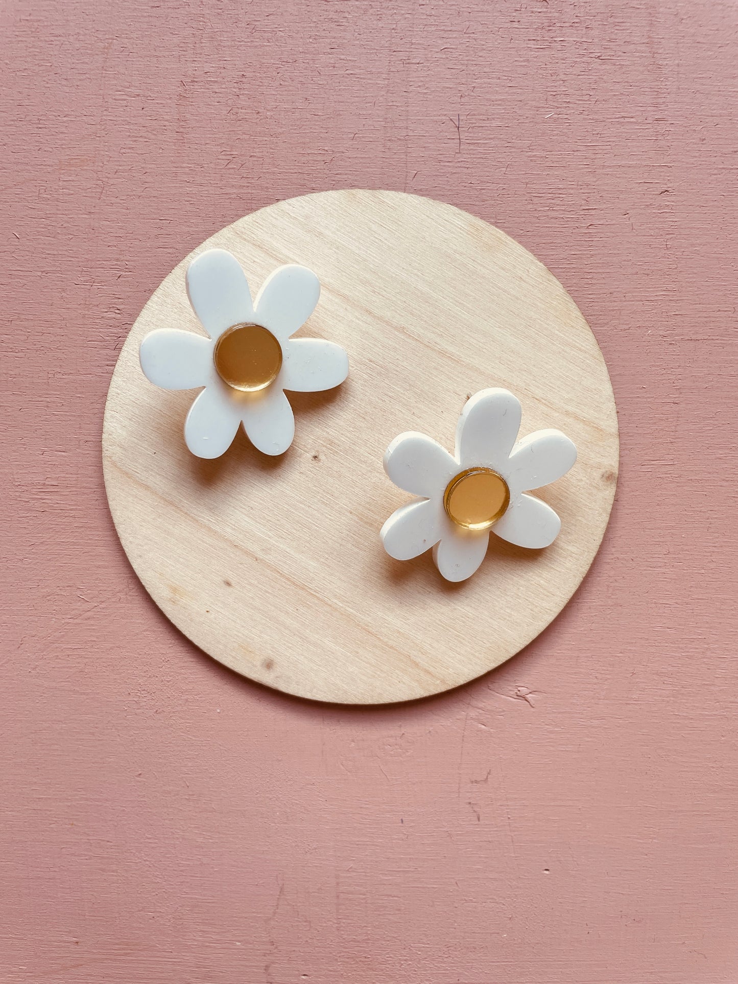 BOUCLES D'OREILLES - MARGUERITE (divers coloris)