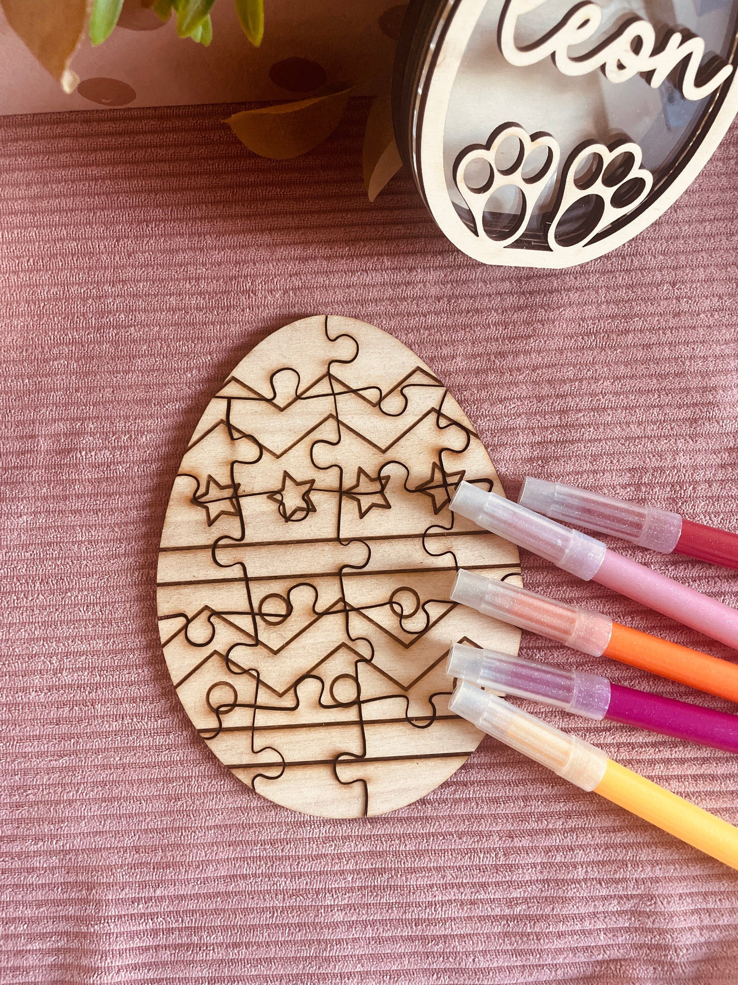 PUZZLE DE PÂQUES À COLORIER - PERSONNALISÉE