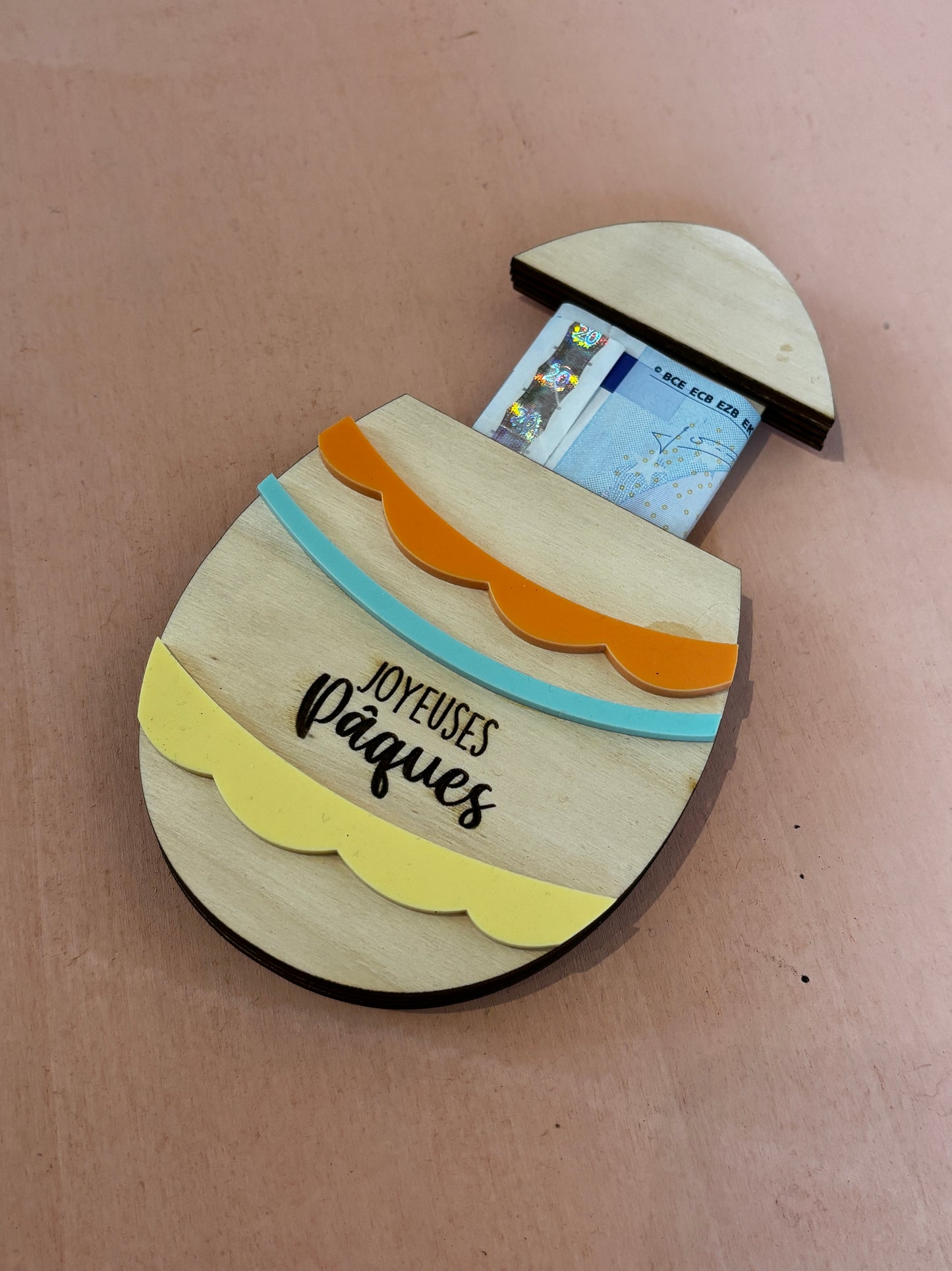 OEUF POUR MOT OU BILLET-PÂQUES - PERSONNALISÉ