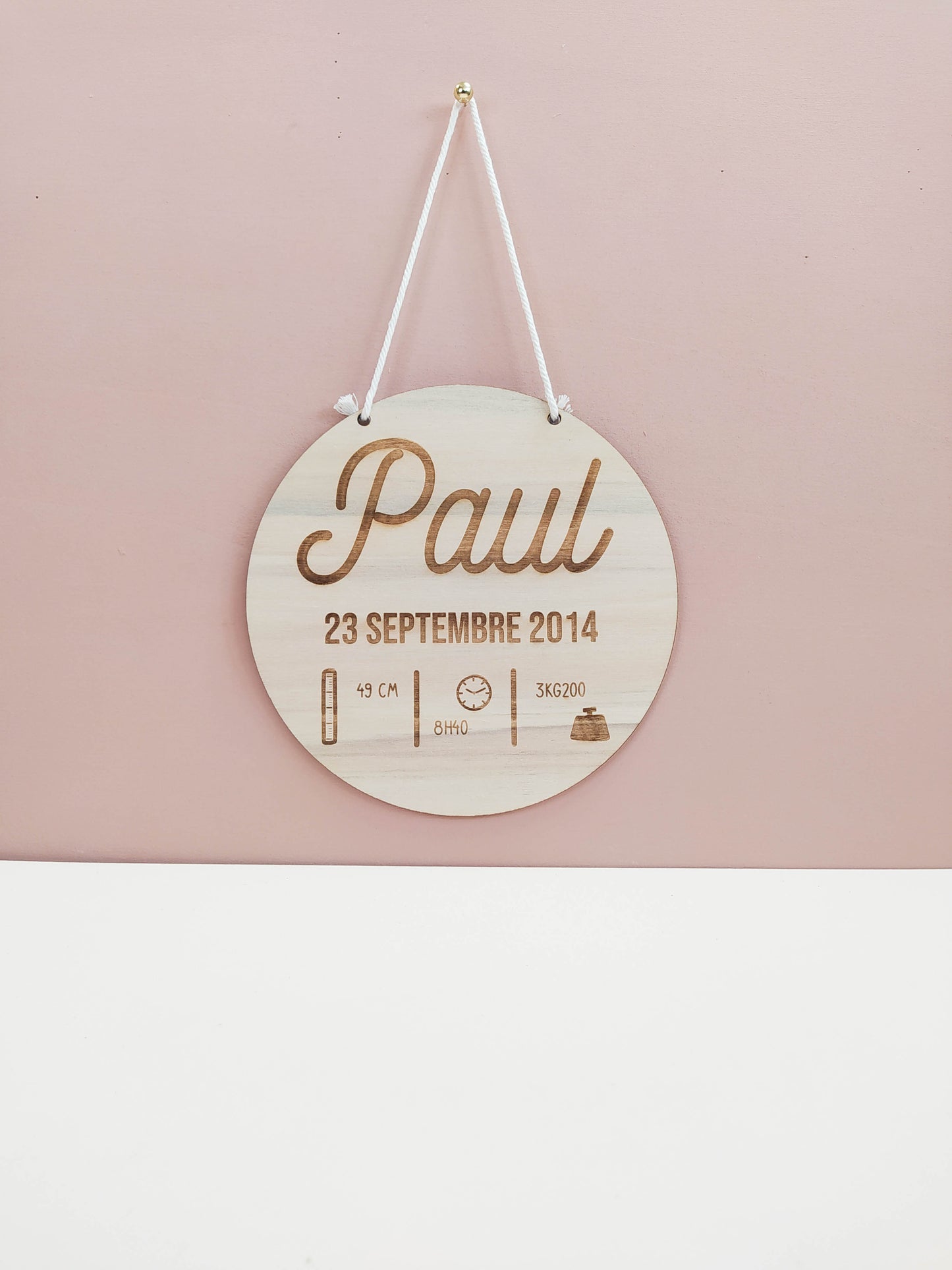 PANCARTE DE NAISSANCE - PERSONNALISABLE