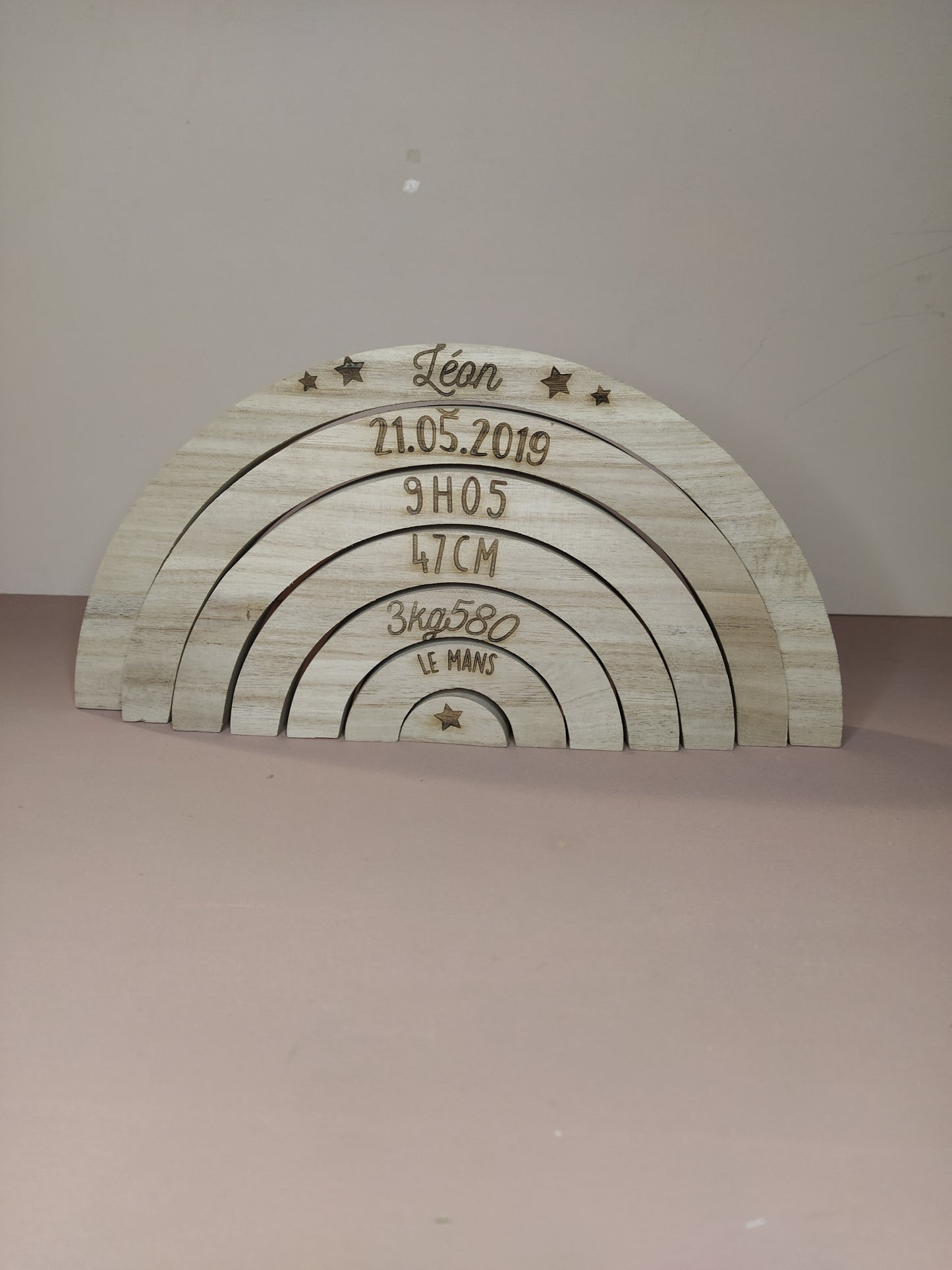 ARC EN CIEL DE NAISSANCE - PERSONNALISABLE