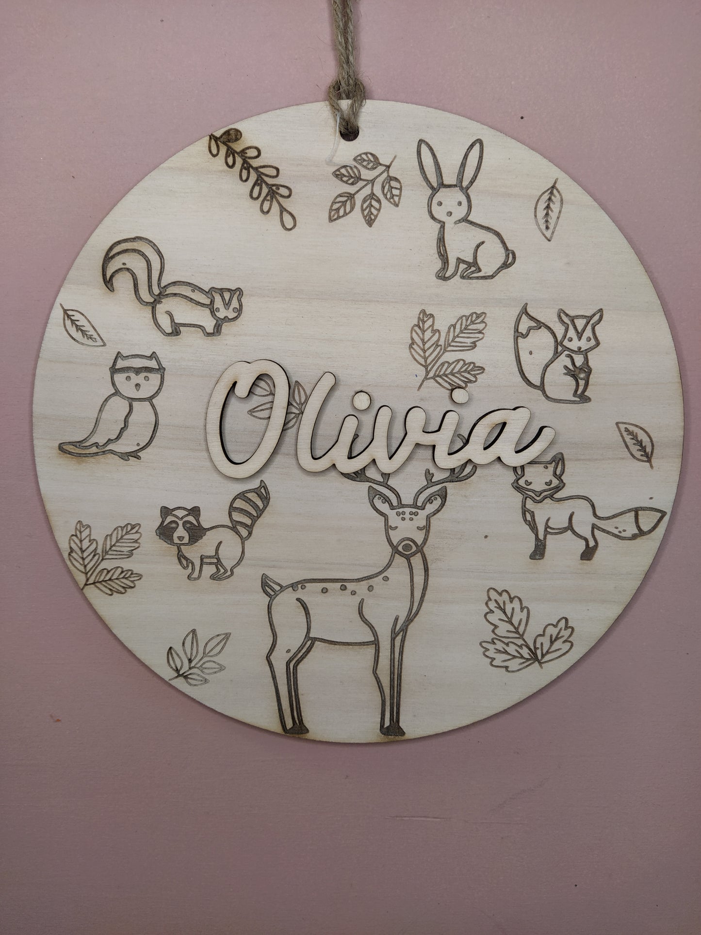 DECORATION MURALE ENFANT - ANIMAUX DE LA FORET