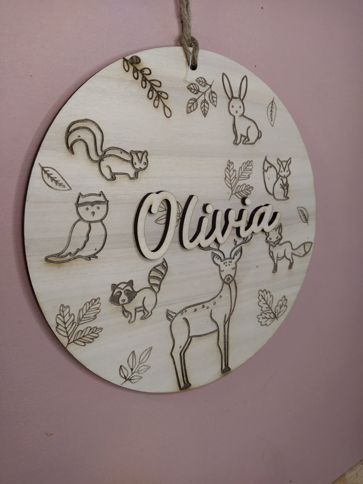 DECORATION MURALE ENFANT - ANIMAUX DE LA FORET