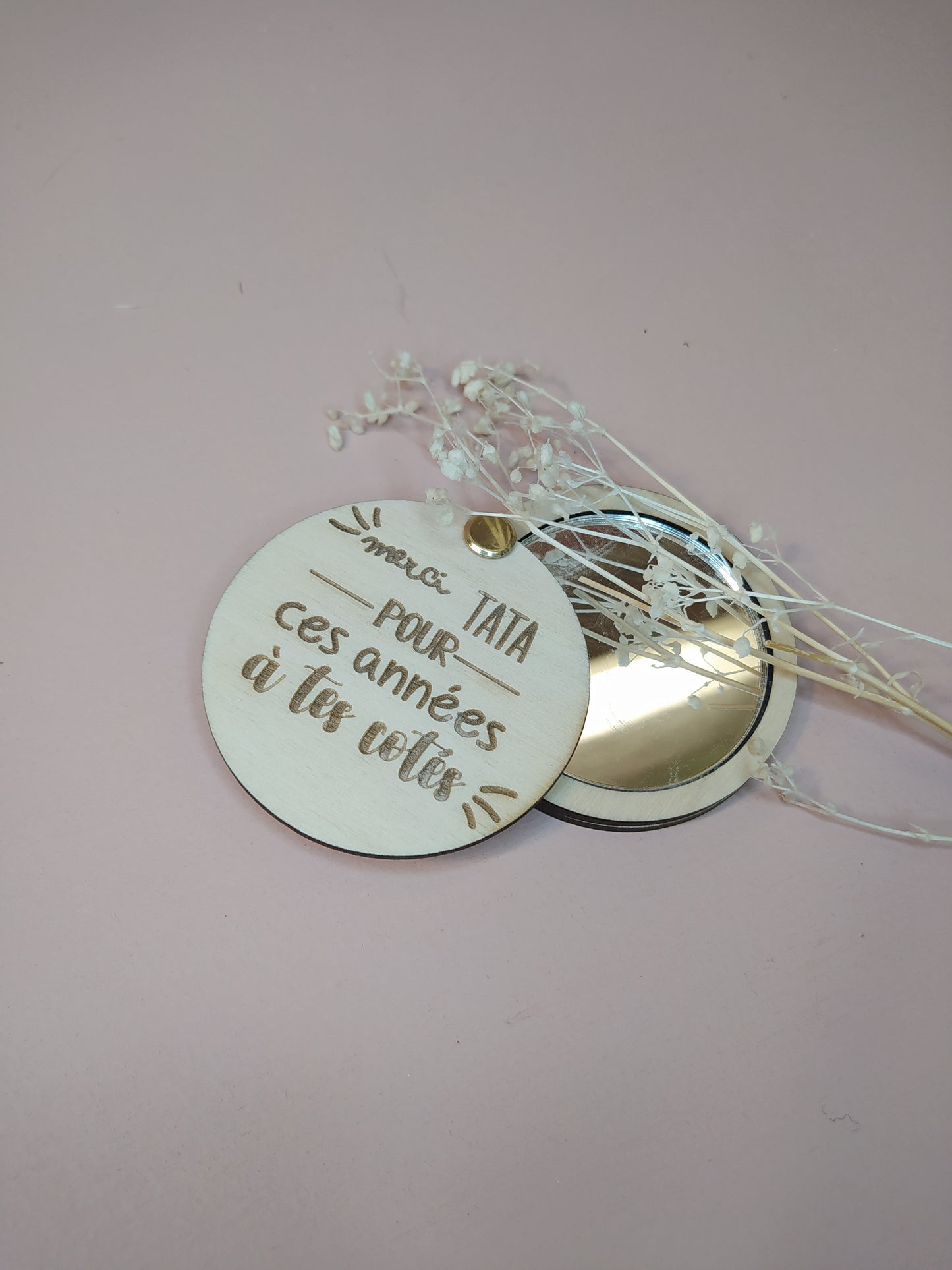 MINI MIROIR - MERCI NOUNOU/MAITRESSE/ATSEM