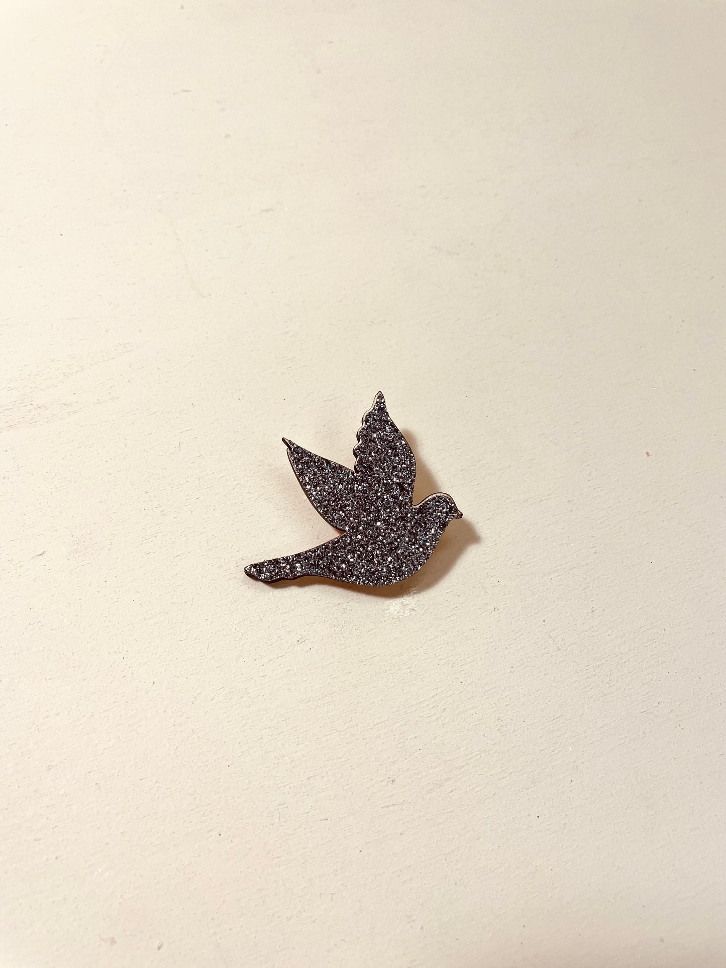 BROCHE - OISEAUX PAILLETTE