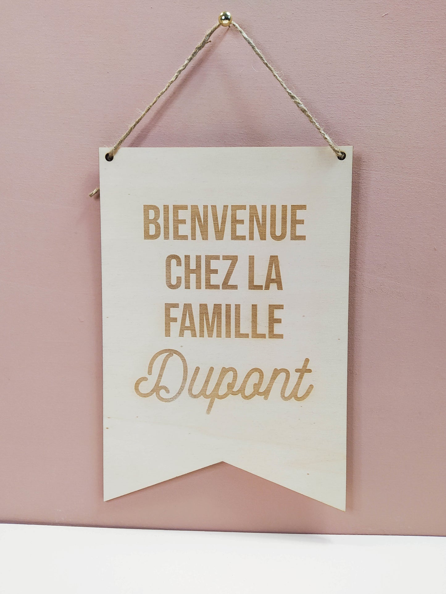 PANCARTE BIENVENUE - PERSONNALISABLE