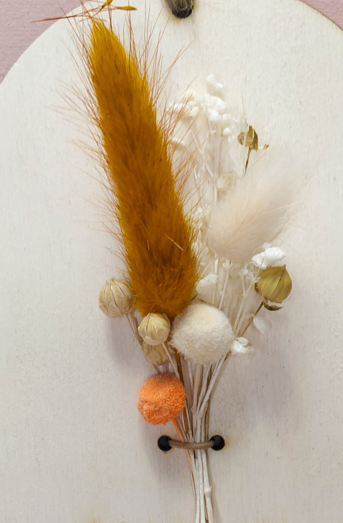 COURONNE MAMAN FLEURS SÉCHÉS -PERSONNALISABLE