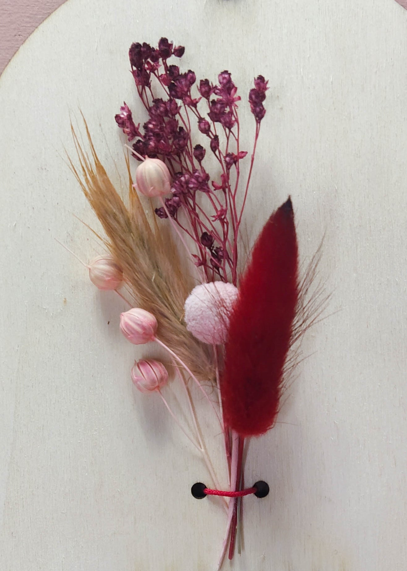 COURONNE MAMAN FLEURS SÉCHÉS -PERSONNALISABLE