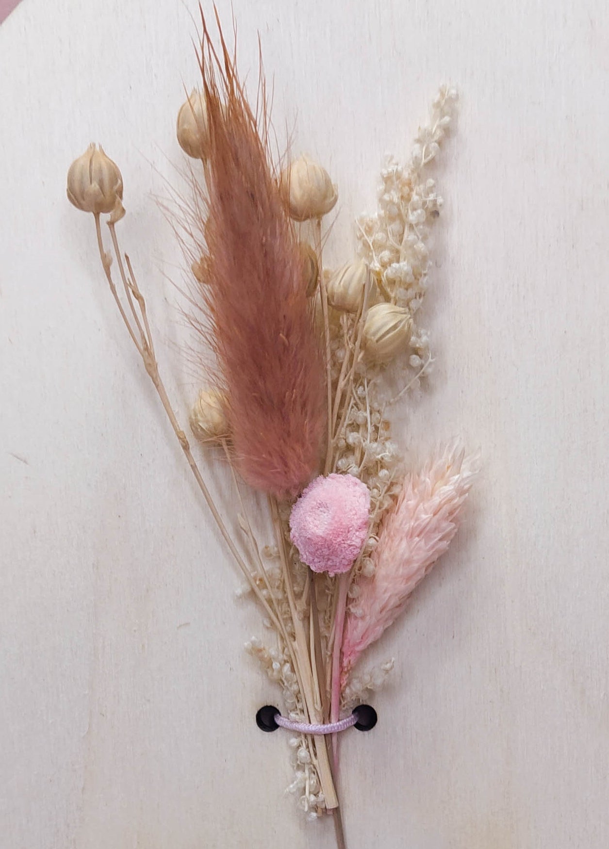 COURONNE MAMAN FLEURS SÉCHÉS -PERSONNALISABLE
