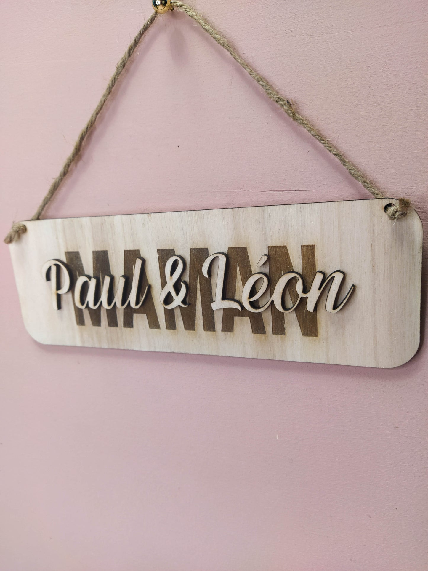 PANCARTE MAMAN PRÉNOMS - PERSONNALISABLE