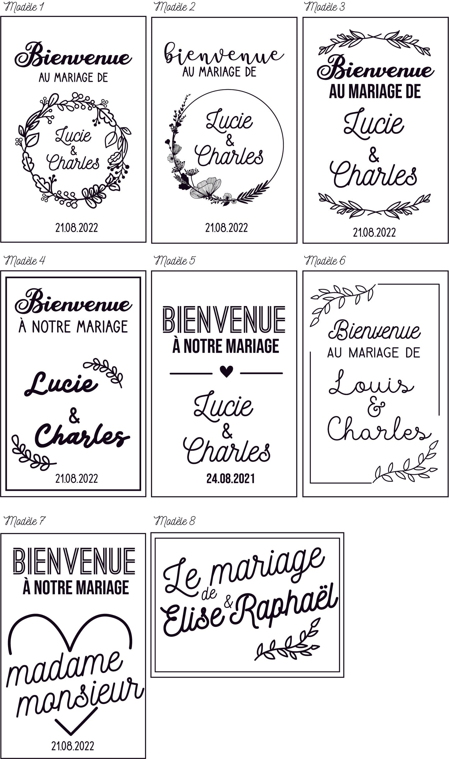 PANNEAU DE BIENVENUE