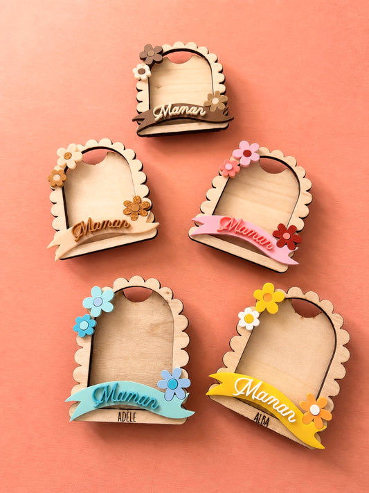 MAGNET FLEURS PERSONNALISABLE