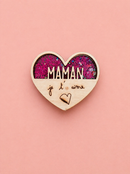 ATELIER - Viens décorer ton magnet coeur pailletté