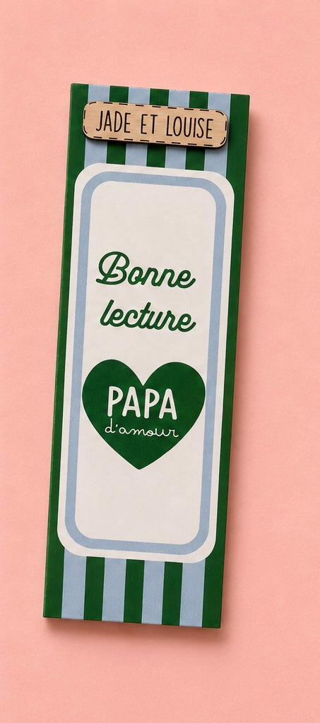 MARQUE PAGE PAPA D'AMOUR - PERSONNALISABLE