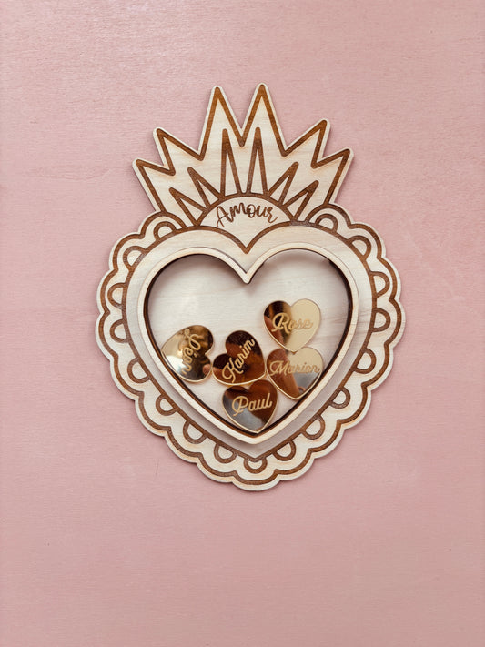COEUR EX VOTO A REMPLIR - Personnalisable