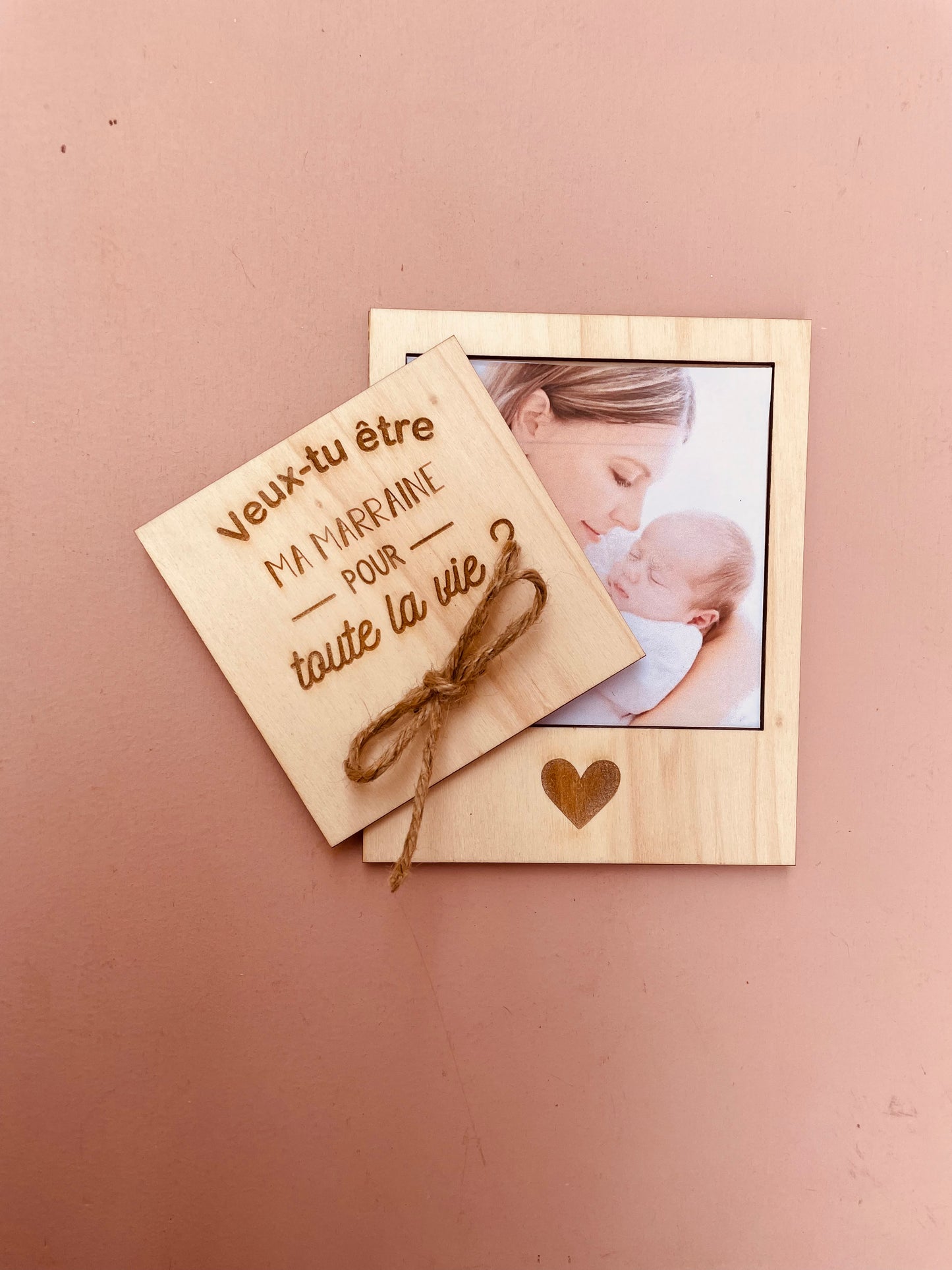 POLAROID ANNONCE PARRAIN / MARRAINE - PERSONNALISABLE