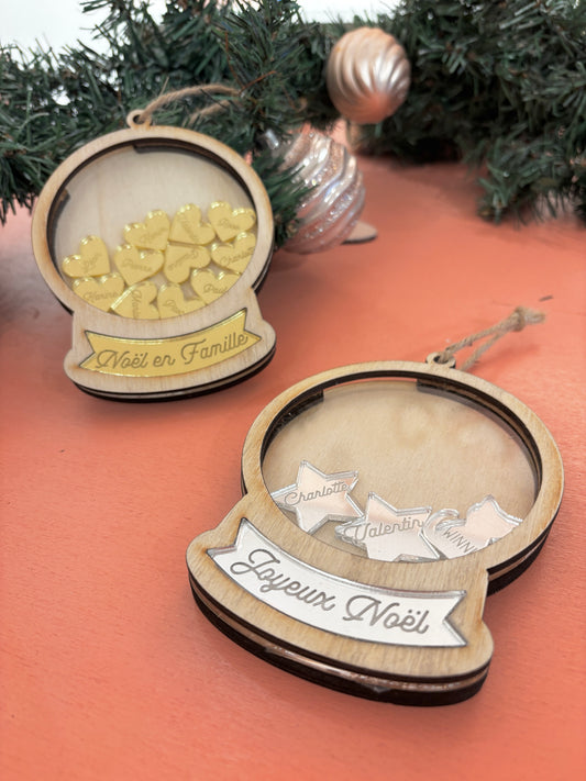 BOULE DE NOEL A REMPLIR