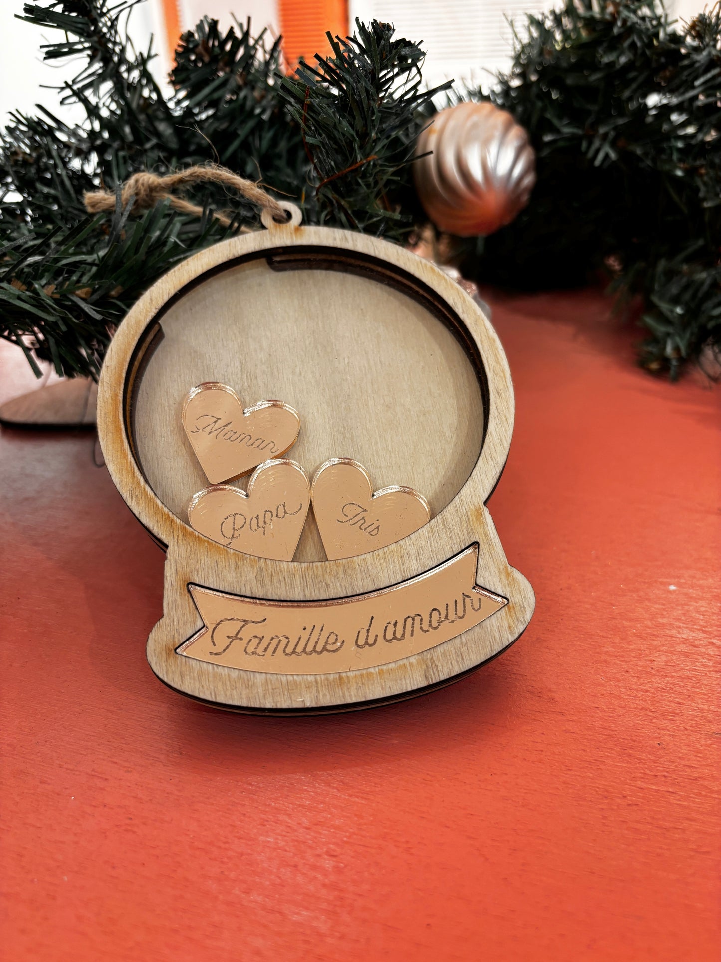 BOULE DE NOEL A REMPLIR