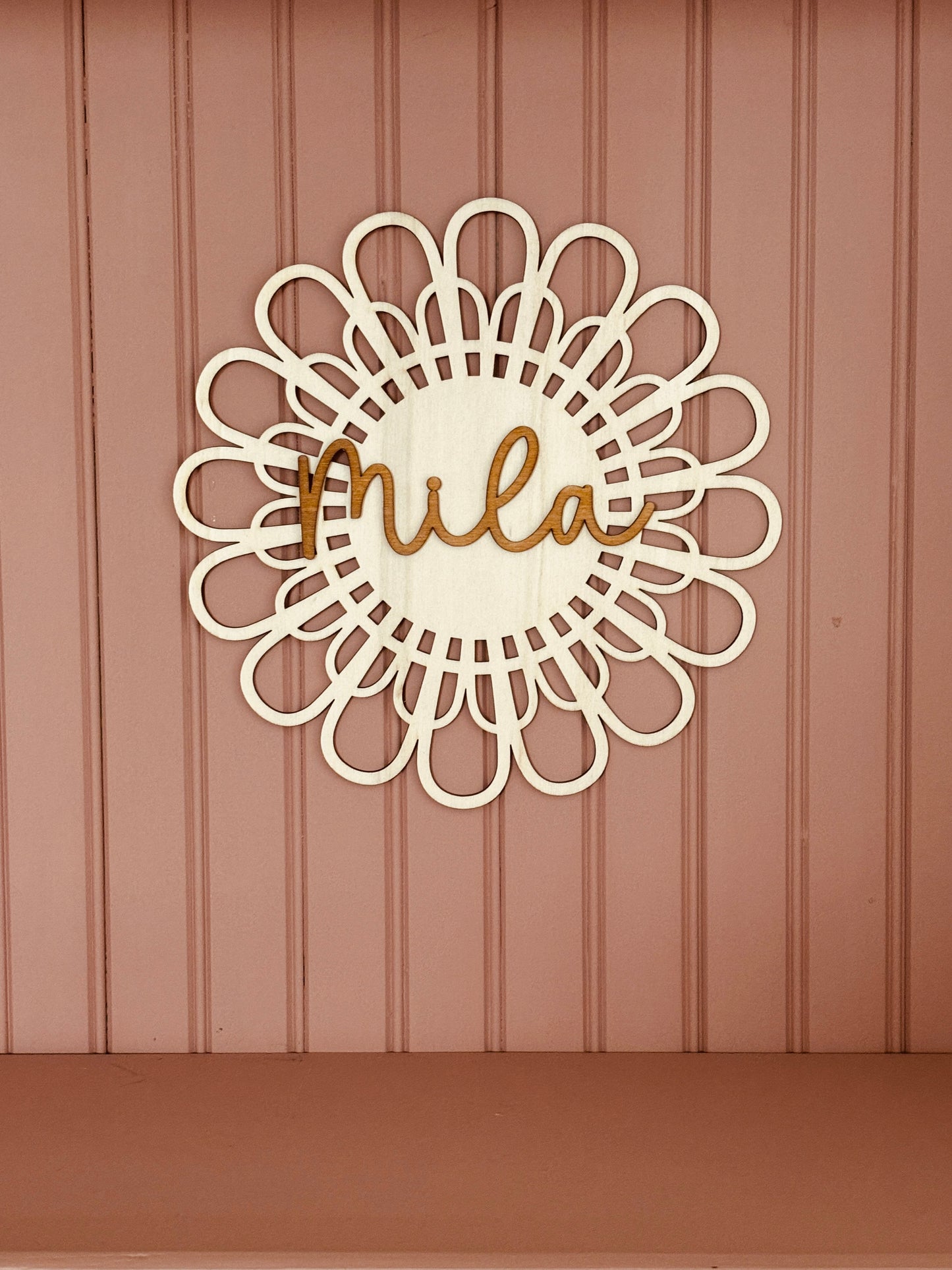 DÉCORATION MURALE FLEURS - PERSONNALISABLE