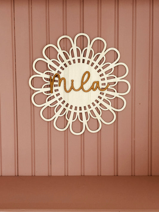 DÉCORATION MURALE FLEURS - PERSONNALISABLE