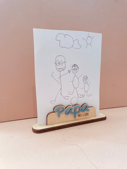 SUPPORT PHOTO PAPA /PAPY- PERSONNALISABLE