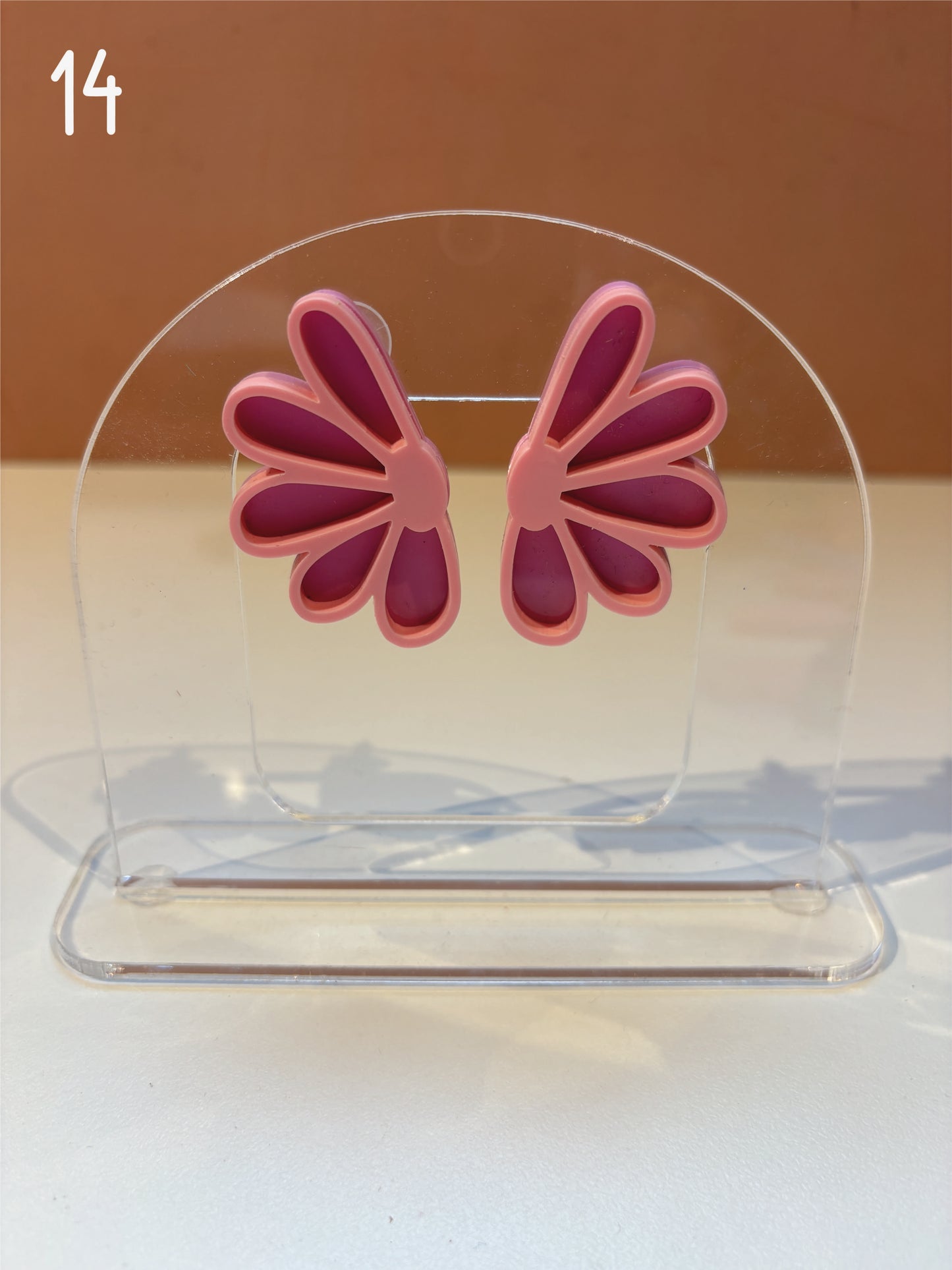 BOUCLES D'OREILLES - marguerite double
