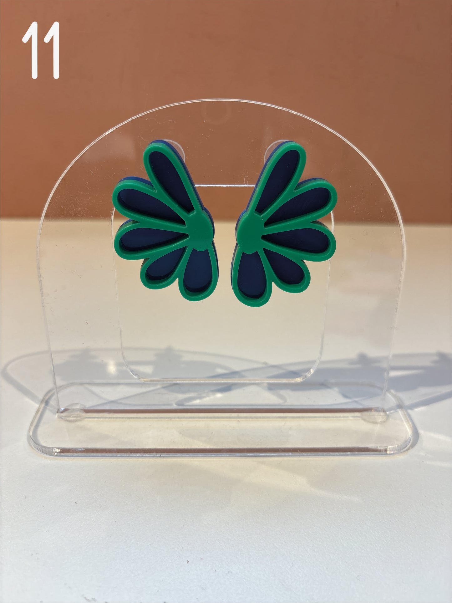BOUCLES D'OREILLES - marguerite double