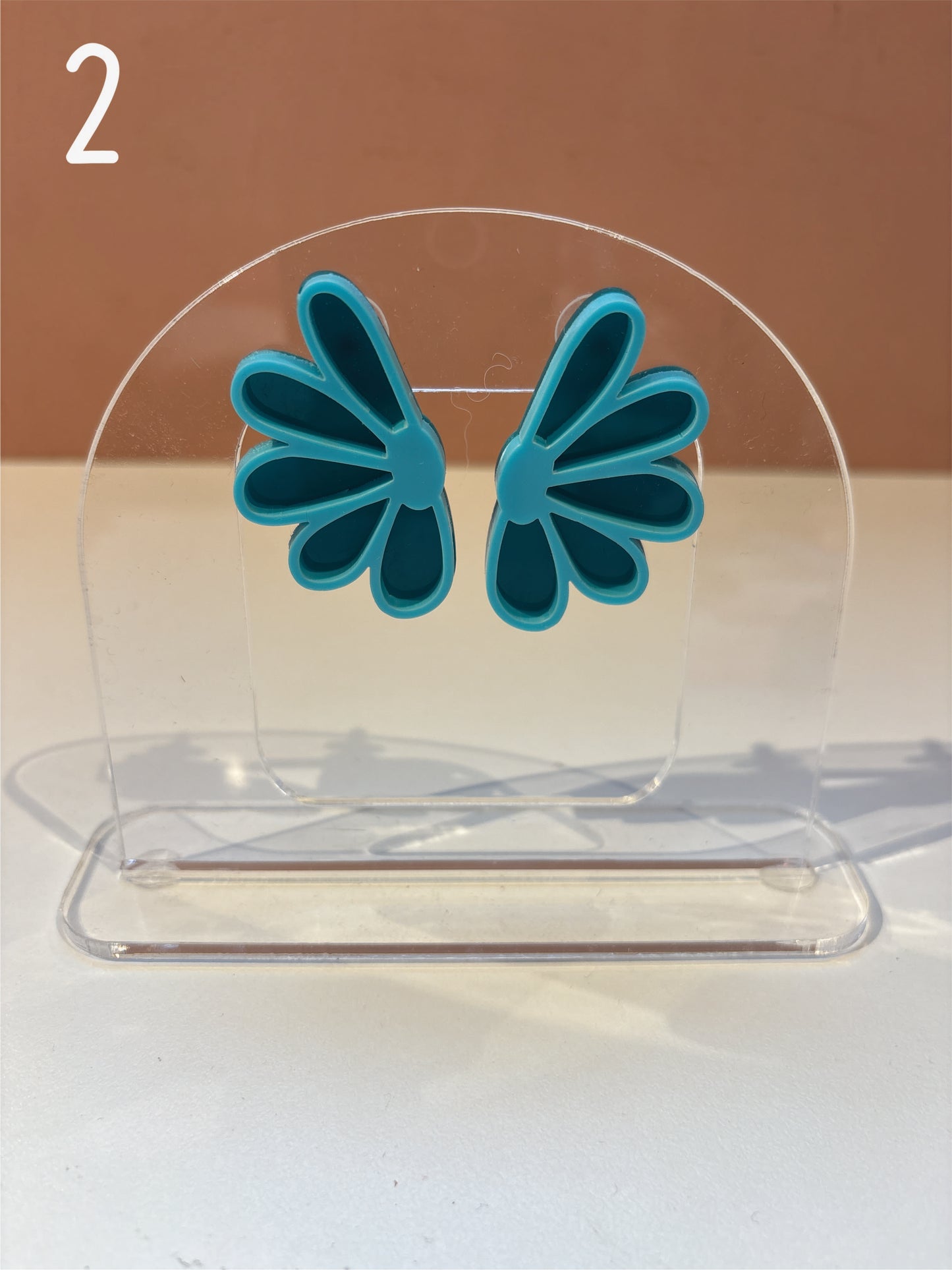 BOUCLES D'OREILLES - marguerite double