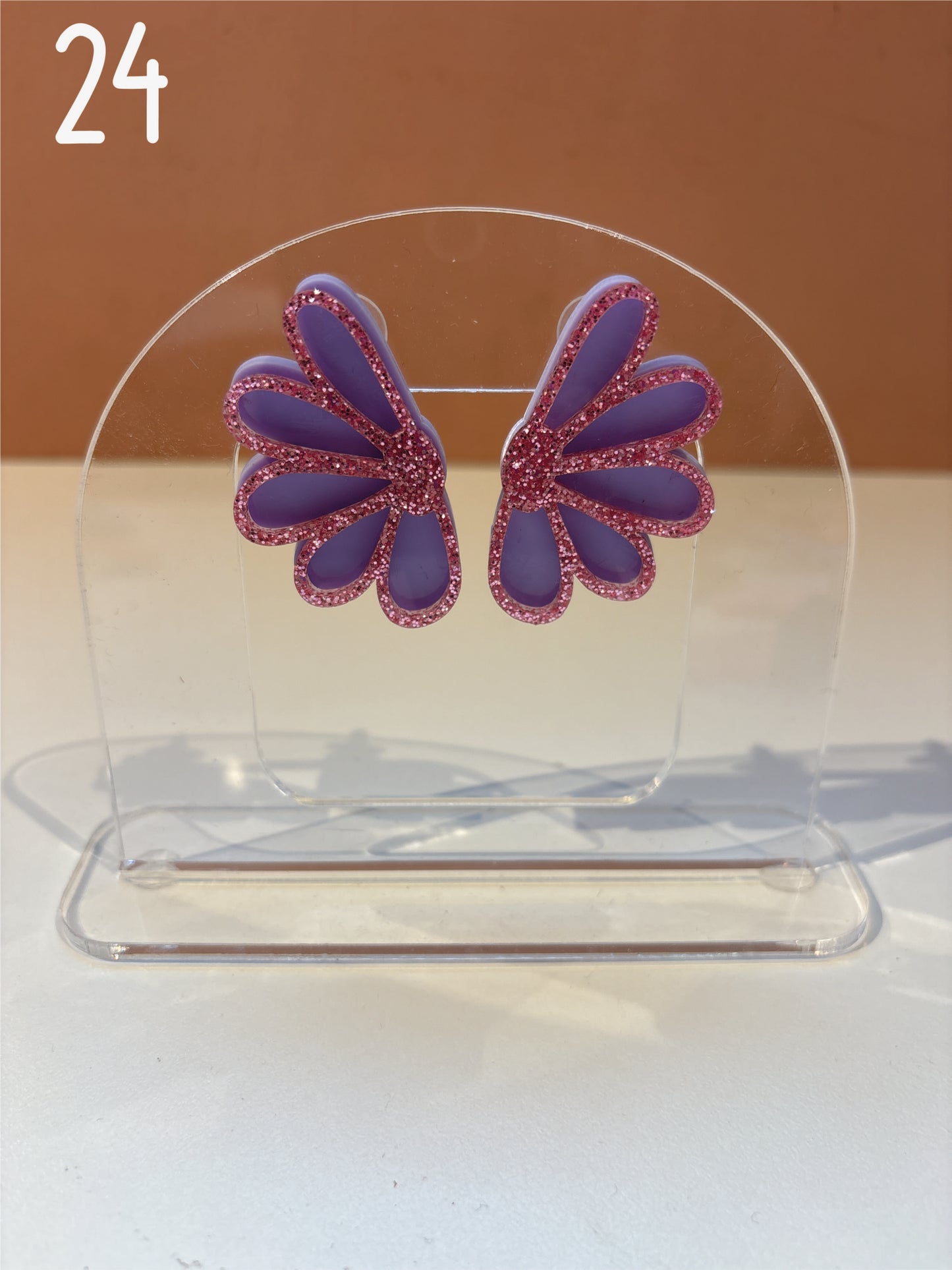 BOUCLES D'OREILLES - marguerite double