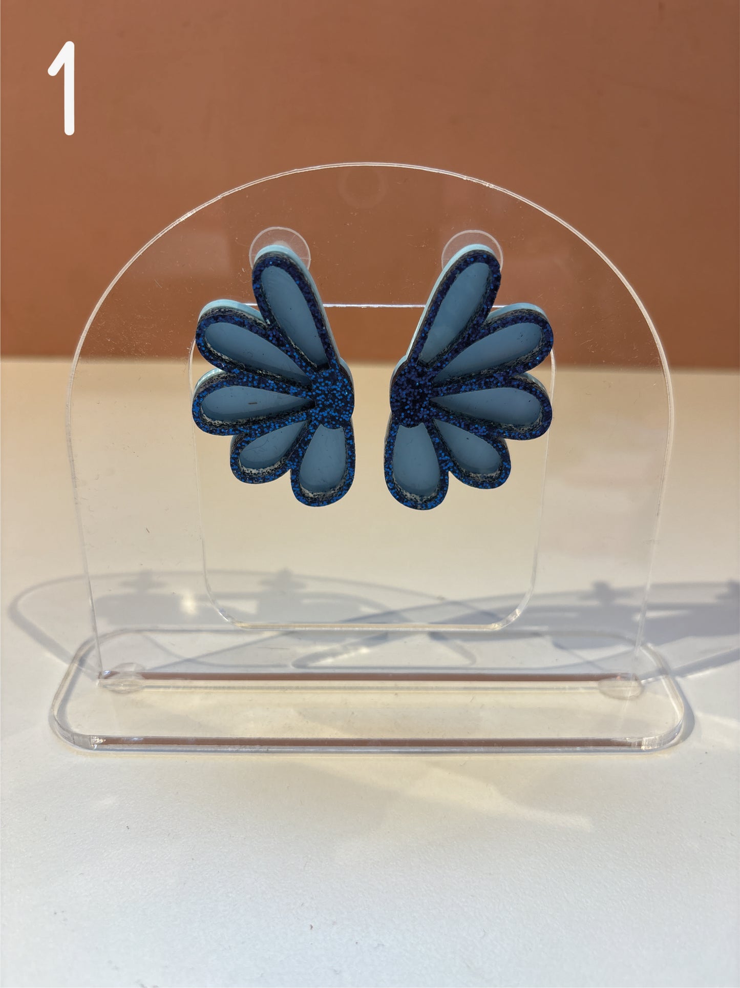 BOUCLES D'OREILLES - marguerite double
