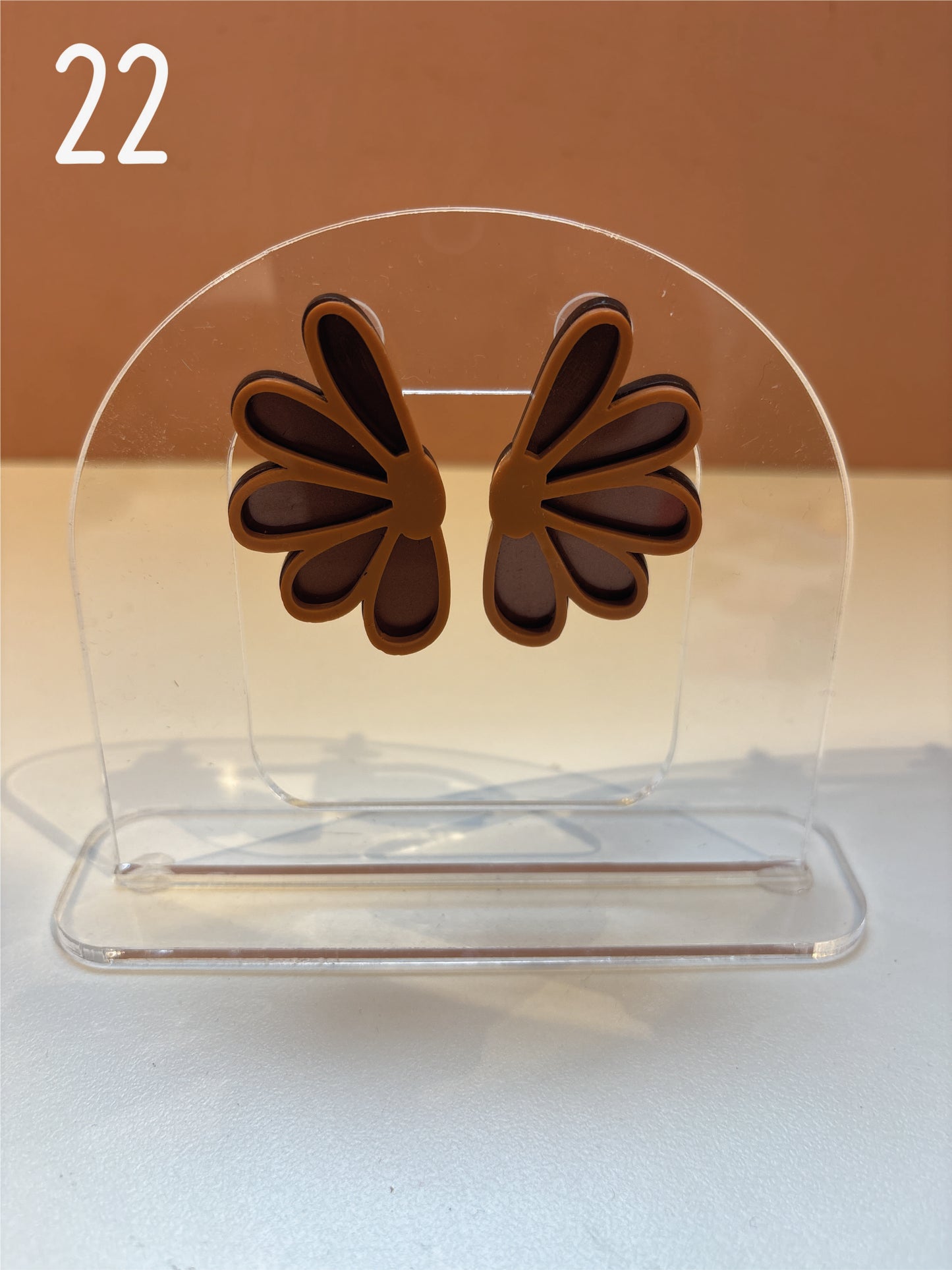 BOUCLES D'OREILLES - marguerite double