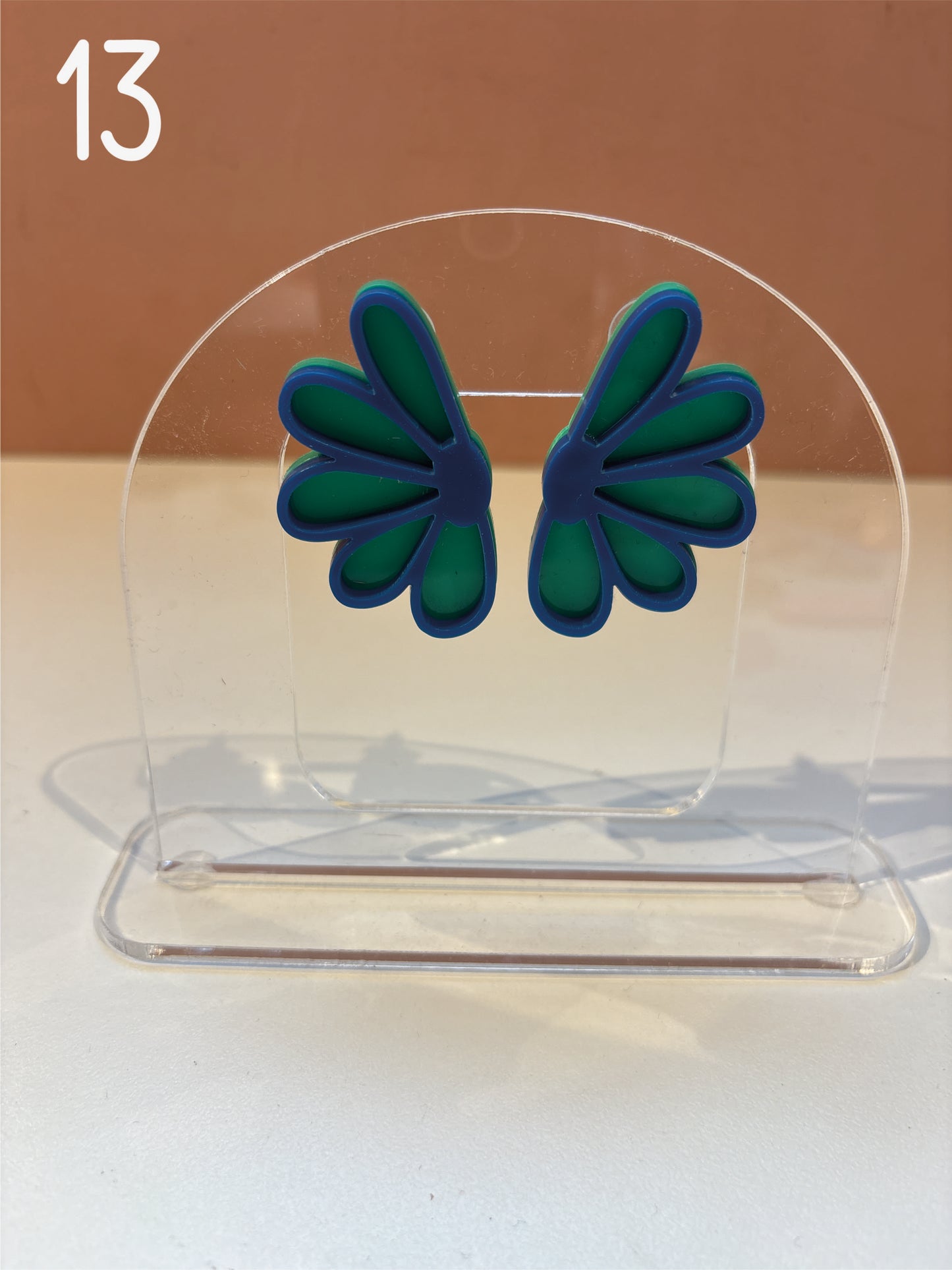 BOUCLES D'OREILLES - marguerite double