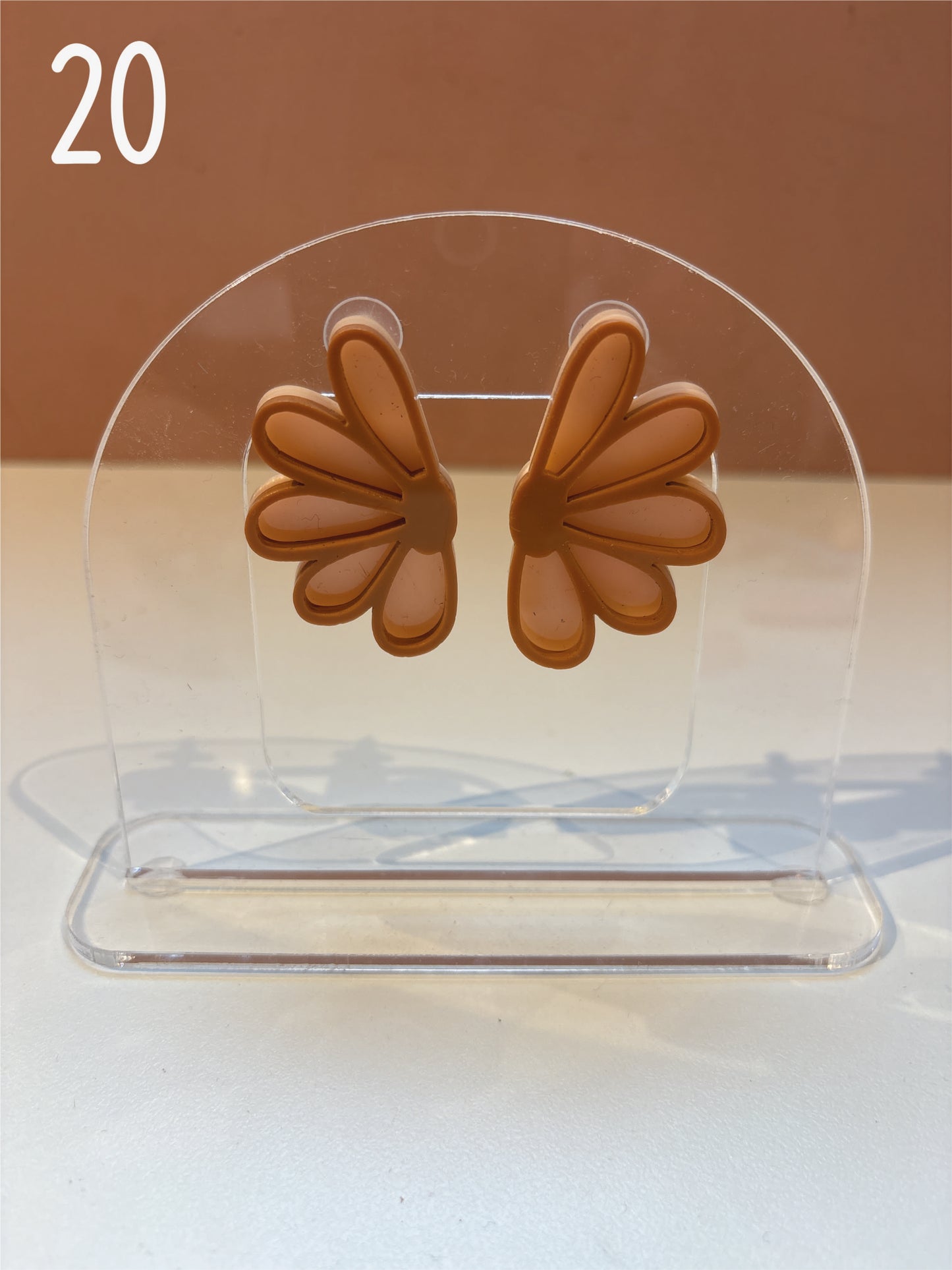BOUCLES D'OREILLES - marguerite double