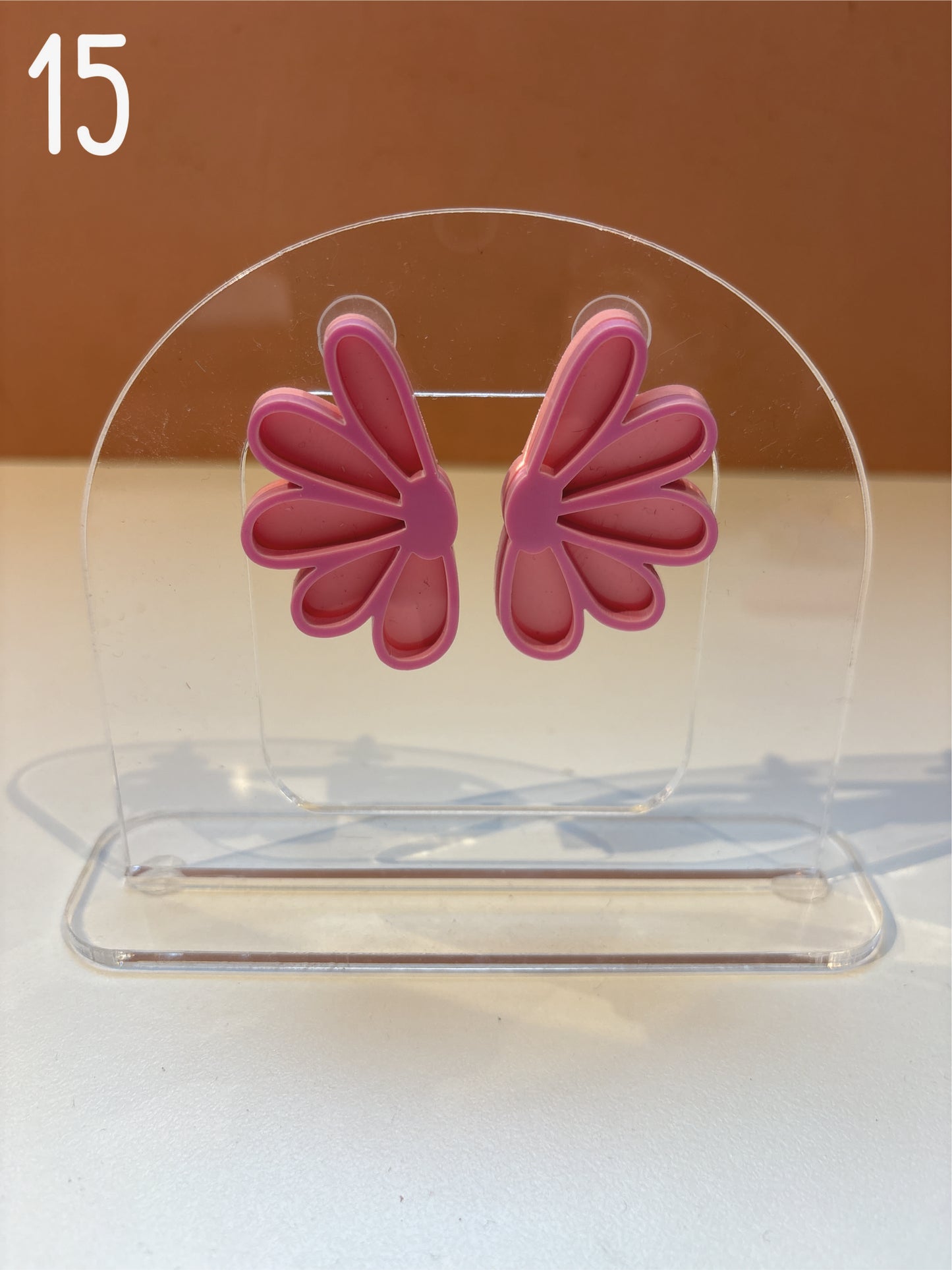 BOUCLES D'OREILLES - marguerite double