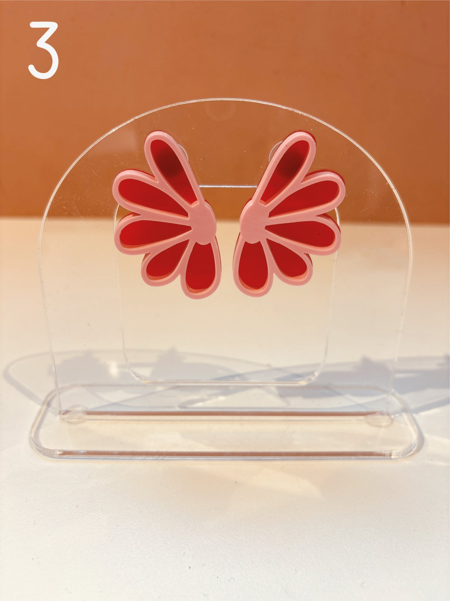BOUCLES D'OREILLES - marguerite double