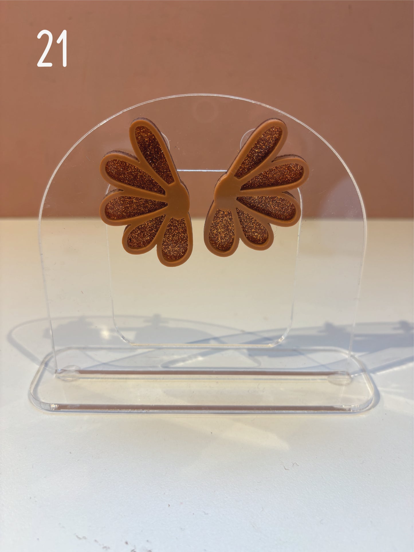 BOUCLES D'OREILLES - marguerite double