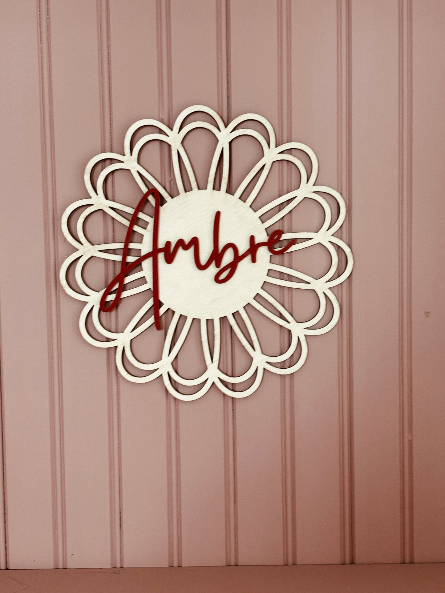 DÉCORATION MURALE FLEUR - PERSONNALISABLE