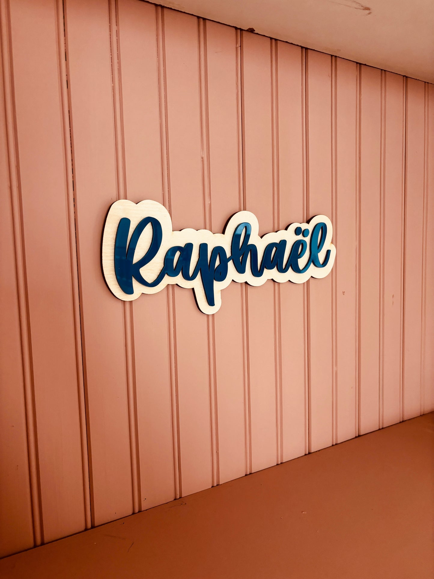 PRÉNOM BOIS ET COULEUR - PERSONNALISABLE