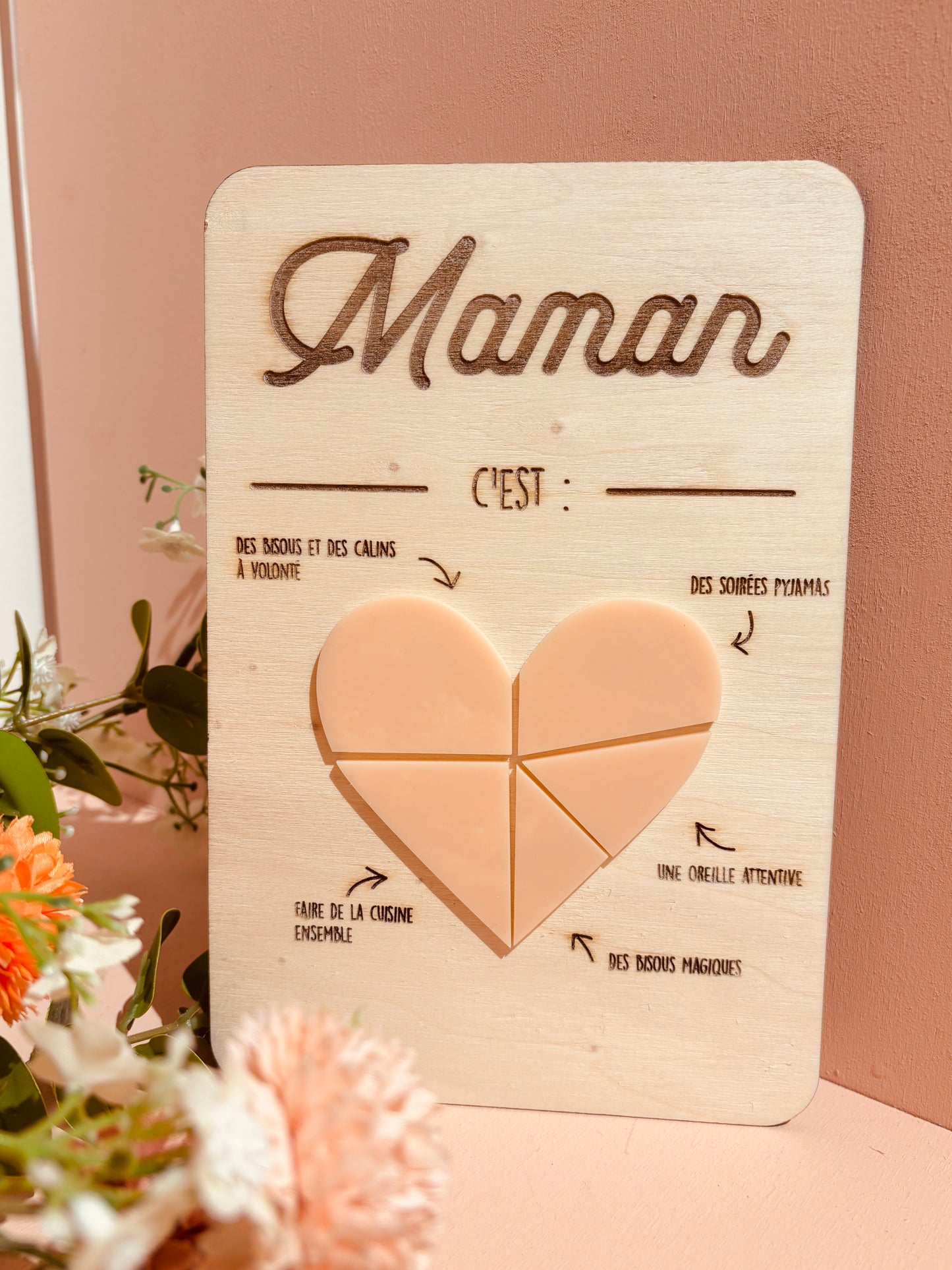 PANCARTE MAMAN - PERSONNALISABLE