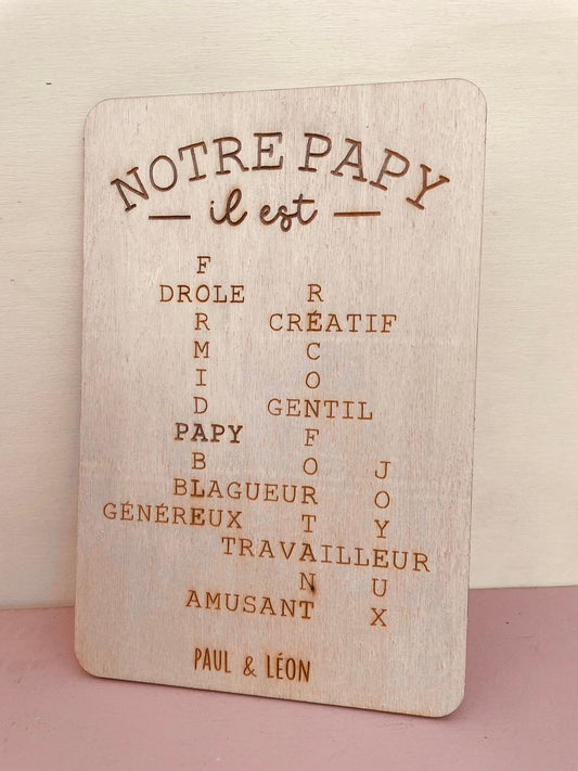 MOTS MÊLÉS - NOTRE PAPY