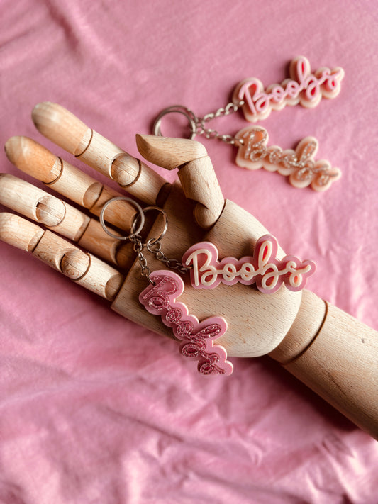 PORTE-CLEFS BOOBS -OCTOBRE ROSE
