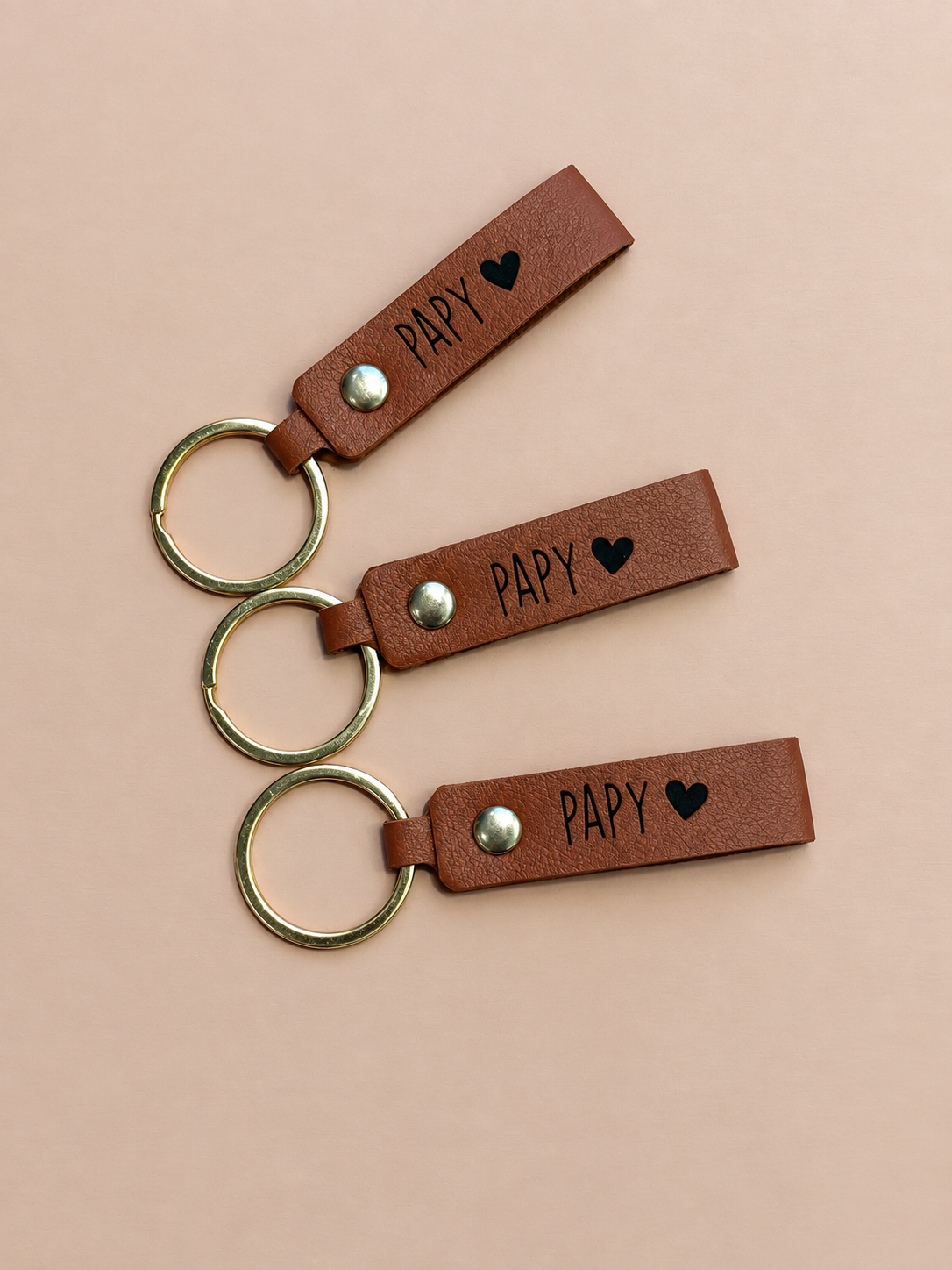 PORTE-CLÉS CUIR PAPY